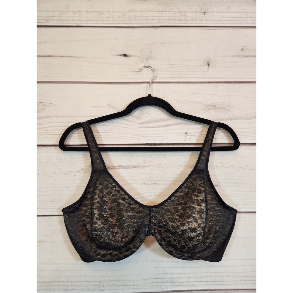 Sweet Nothings By Maidenform‎ Black Lace Comfortable Balconette Bra Size 40D